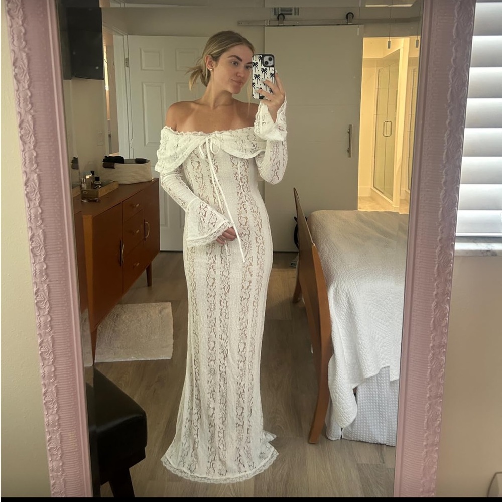 Brand new White Lace Off Shoulder Dress